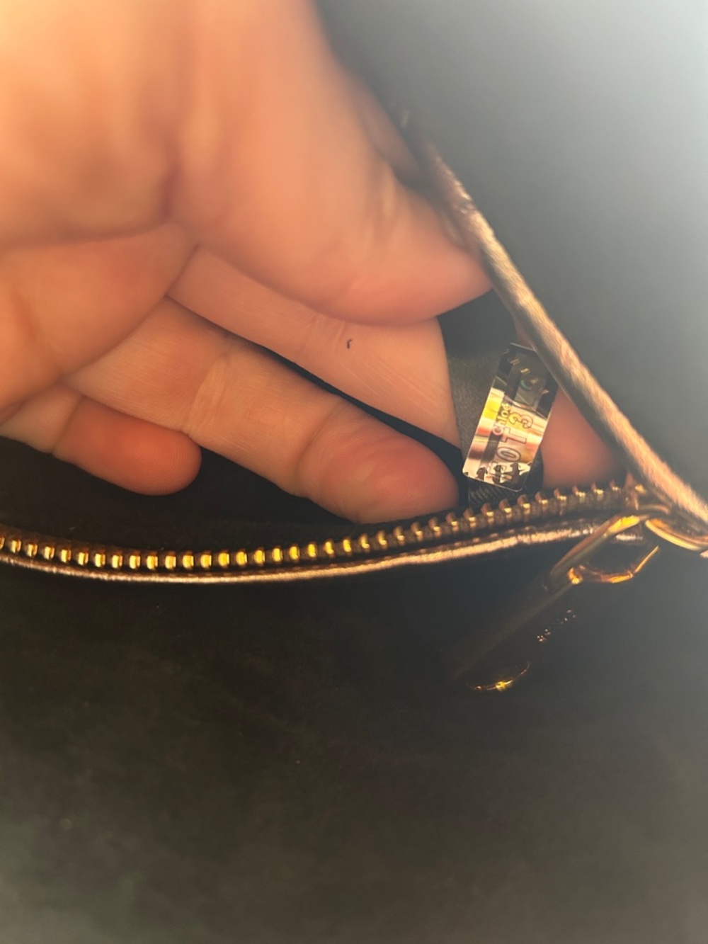 Chloé Small Marcie bronze Metallic Leather Satchel W/COA - Picture 16 of 17